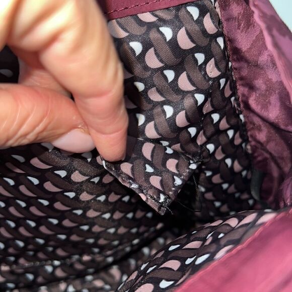 Stella & Dot Zip It Oxblood You Do You Detachable Strap Purse Crossbody - Picture 12 of 15